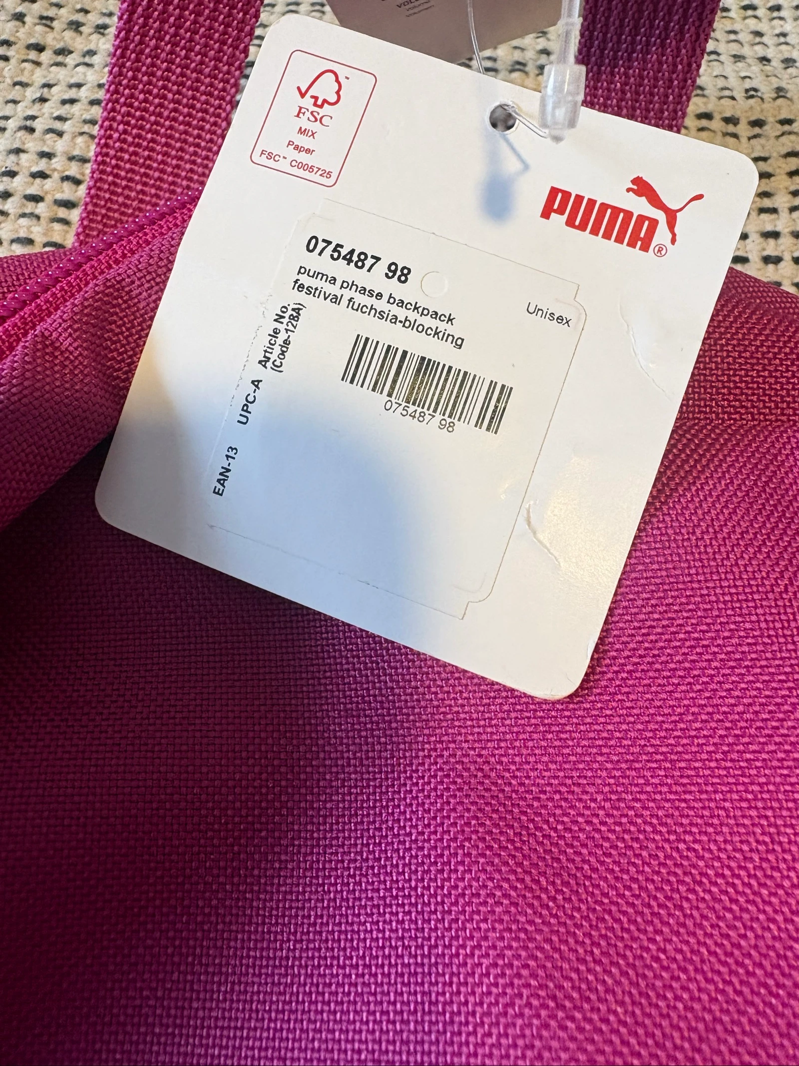 mochila puma phase backpack rosa fúcsia nova com etiquetas 22L – photo 4